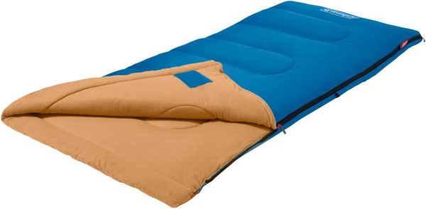 Coleman Brazos 20°F/30°F Adult Sleeping Bag, Cool-Weather Sleeping Bag with No-Snag Zipper & Stuff Sack, Machine Washable - Image 2